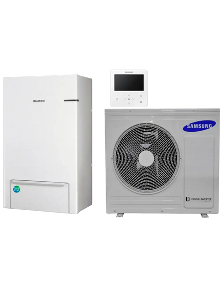 Pompă de căldura Aer-Apă Samsung EHS TDM Plus, R-410A, 6,6kW.h, AE066MXTPEH+AE090MNYDEH