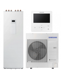 Тепловой насос воздух-вода Samsung EHS TDM+ ClimateHub, R-410A, 6,6кВт.ч, AE066MXTPEH+AE260TNWTEH