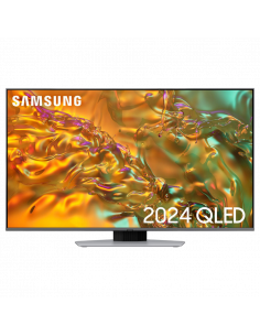 50" QLED SMART Телевизор Samsung QE50Q80DAUXUA, 3840x2160 4K UHD, Tizen 8.0, Серебристый