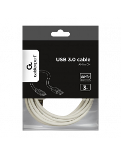 Cablu încărcare și sincronizare Cablexpert CCP-USB3-AMCM-1M-W , USB Type-A/USB Type-C, 1m, Alb 2