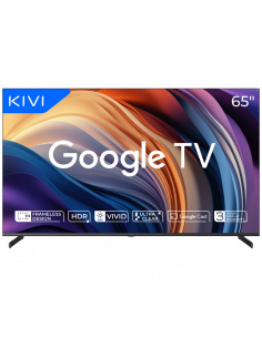 65" LED SMART TV KIVI 65U710QB, 3840x2160 4K UHD, Google TV, Negru