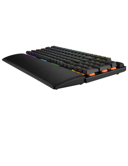 Клавиатура ASUS ROG Strix Scope II 96, Проводное / беспроводное, Чёрный