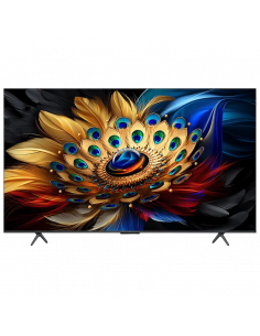 55" QLED SMART TV TCL 55C655, 3840x2160 4K UHD, Google TV, Negru