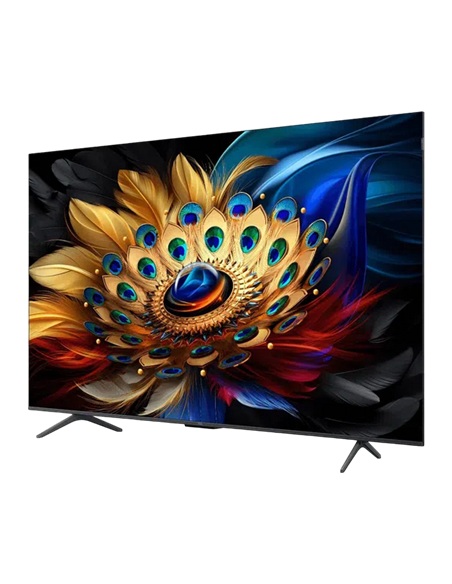 55" QLED SMART TV TCL 55C655, 3840x2160 4K UHD, Google TV, Negru