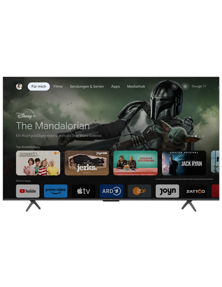 55" QLED SMART TV TCL 55C655, 3840x2160 4K UHD, Google TV, Negru