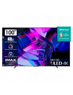 100" LED SMART Телевизор Hisense 100U7KQ, 3840x2160 4K UHD, VIDAA U7.0, Серый