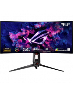 34" Игровой монитор ASUS PG34WCDM, OLED 3440x1440 WQHD, Чёрный