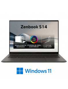 Laptop 14" ASUS Zenbook S 14 OLED UX5406SA, Zumaia Gray, Intel Core Ultra 7 258V, 32GB/1024GB, Windows 11 Home