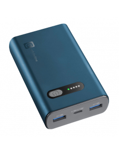 Портативное зарядное устройство Cellularline Fast PD 20Вт, 10000мА·ч, Зелёный