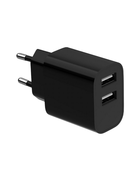 Зарядное устройство Gembird 2-port universal USB, Чёрный