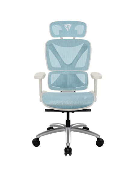 Scaun de birou ThunderX3 XTC Chroma, Plasă Respirabilă, PU Piele, Alb | Albastru