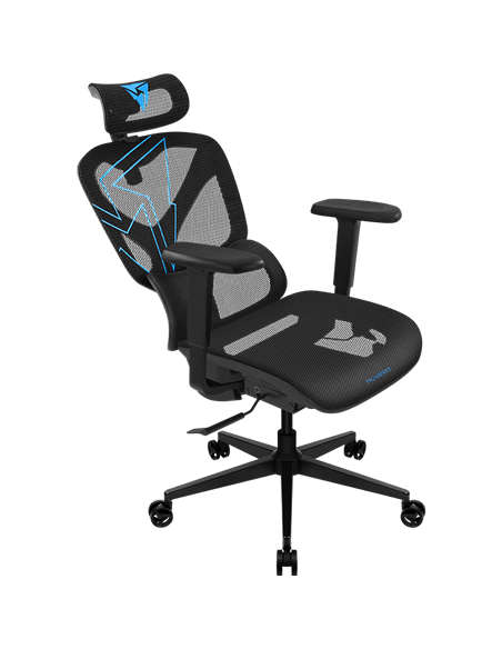 Офисное кресло ThunderX3 YTC, Вентилируемая Сетка, Racer Черный | Синий