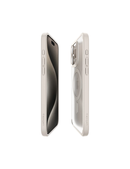 Чехол Spigen iPhone 15 Pro Max Ultra Hybrid Mag, Frost Natural Titanium