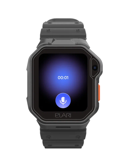 Детские часы Elari KidPhone Techno 4G, 44мм, Чёрный