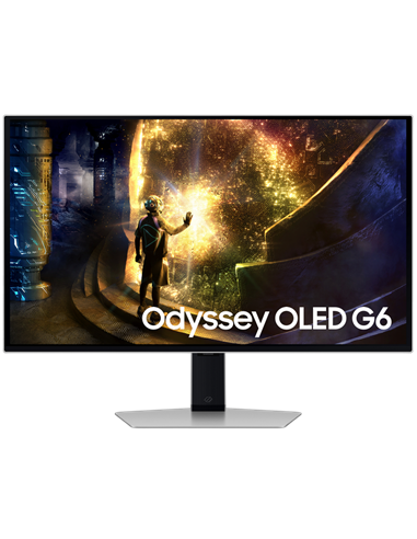 27" Monitor Gaming Samsung S27DG612, OLED 2560x1440 WQHD, Argintiu | Negru