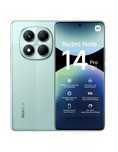 Смартфон Xiaomi Redmi Note 14 Pro 5G, 8Гб/256Гб, Кораллово-зеленый