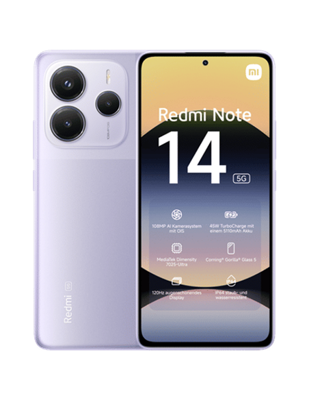 Смартфон Xiaomi Redmi Note 14 5G, 6Гб/128Гб, Lavender Purple