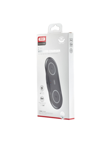 Беспроводная зарядка XO WX025, 20Вт, Чёрный Беспроводная зарядка XO WX025, 20Вт, Чёрный
