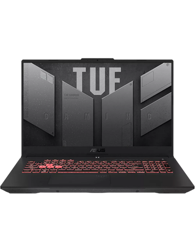 Игровой ноутбук 17,3" ASUS TUF Gaming A17 FA707NVR, Mecha Gray, AMD Ryzen 7 7435HS, 16Гб/1024Гб, Без ОС