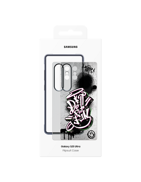 Husă Samsung Flipsuit Rugged pentru Galaxy S25 Ultra, Negru