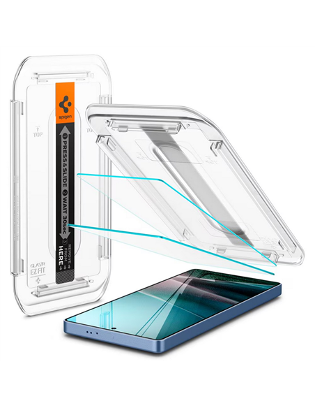 Защитное стекло Spigen EZ FIT для Samsung S25 Ultra, 2 шт, Прозрачный