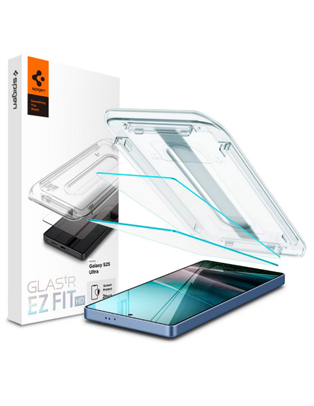 Защитное стекло Spigen EZ FIT для Samsung S25 Ultra, 2 шт, Прозрачный Защитное стекло Spigen EZ FIT для Samsung S25 Ultra, 2 шт, Прозрачный