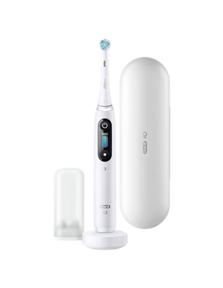 Электрическая зубная щетка Braun Oral-B iO 8, White Alabaster