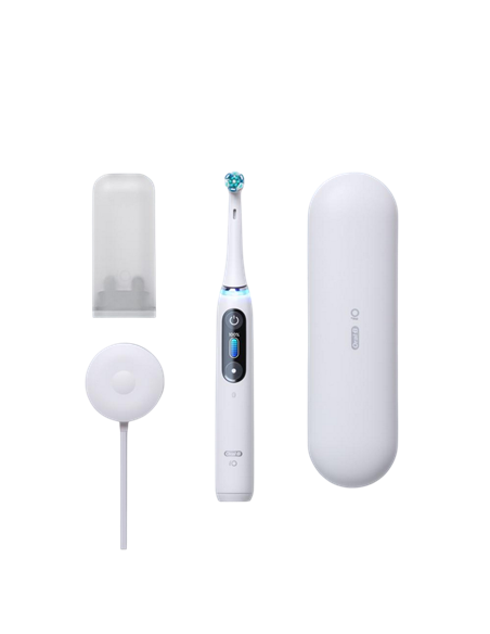 Электрическая зубная щетка Braun Oral-B iO 8, White Alabaster