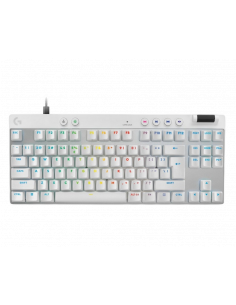Tastatură Logitech G Pro X TKL Rapid, Cu fir, Alb