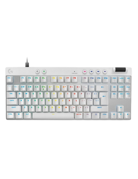 Клавиатура Logitech G Pro X TKL Rapid, Проводное, Белый