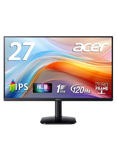 27" Монитор Acer KA272G0bi, IPS 1920x1080 FHD, Чёрный