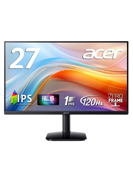 27" Монитор Acer KA272G0bi, IPS 1920x1080 FHD, Чёрный