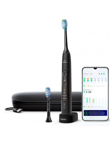 Periuța de dinți electrică sonică PHILIPS Sonicare ProtectiveClean 4500 HX6830/44, Black