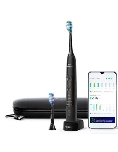 Periuța de dinți electrică sonică PHILIPS Sonicare ProtectiveClean 4500 HX6830/44, Black