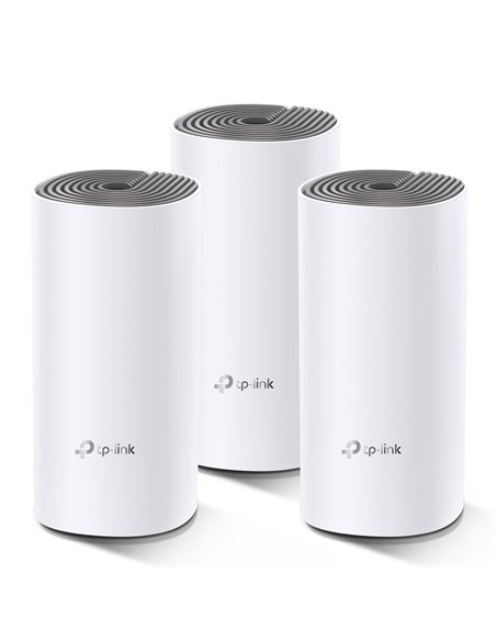TP-LINK Deco E4 (3-pack) AC1200 Mesh Wi-Fi System, 2 LAN Port, 867Mbps on 5GHz + 300Mbps on 2.4GHz, 802.11ac/b/g/n, Wi-Fi De...