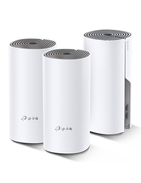 TP-LINK Deco E4 (3-pack) AC1200 Mesh Wi-Fi System, 2 LAN Port, 867Mbps on 5GHz + 300Mbps on 2.4GHz, 802.11ac/b/g/n, Wi-Fi De...