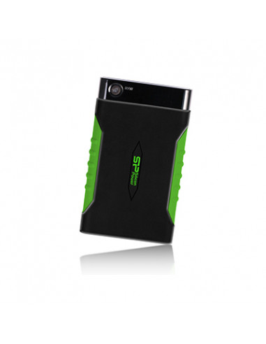 2.5” Внешний HDD Silicon Power Armor A15 / 1TB / USB3.2 / Black/Green