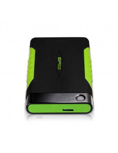 2.5” Внешний HDD Silicon Power Armor A15 / 1TB / USB3.2 / Black/Green