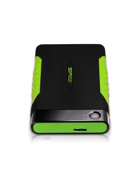 2.5” Внешний HDD Silicon Power Armor A15 / 1TB / USB3.2 / Black/Green
