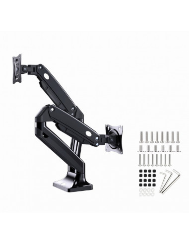 Brat de montare pentru 2 monitoare, cu miscare completa, 17”-35” Gembird MA-DA2-03