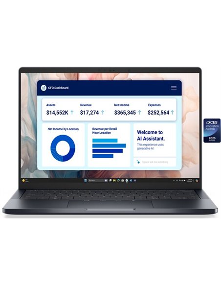 Laptop 14.0” DELL Pro 14 Premium / FHD+/ Intel Core Ultra 7 268V/ 32GB/ 1TB SSD/ Win11Pro/ Gray