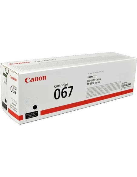 Laser Cartridge Canon 067 (5102C002) BK, black (1350 pages) for F651Cw /MF655Cdw /MF657Cdw /LBP631Cw /LBP633Cdw.