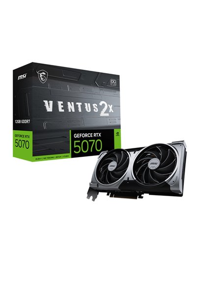 Placa video MSI GeForce RTX 5070 VENTUS 2X 12G OC / 12GB / GDDR7 / 192bit