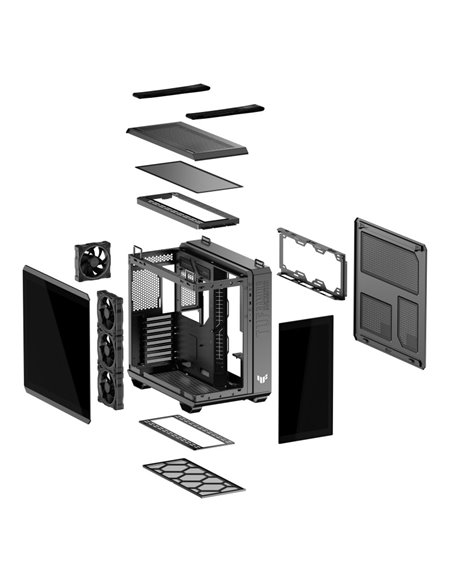 Carcasa ASUS TUF Gaming GT502 Horizon TG ARGB / w/oPSU / ATX / Black Carcasa ASUS TUF Gaming GT502 Horizon TG ARGB / w/oPSU / ATX / Black