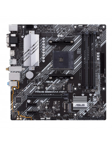 Placa de baza ASUS PRIME B550M-A WI-FI II / AM4 / B550 / DDR4 / mATX