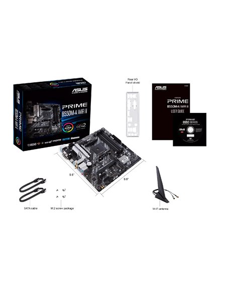 Материнская плата ASUS PRIME B550M-A WI-FI II / AM4 / B550 / DDR4 / mATX