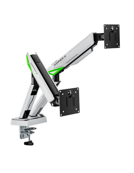 Suport birou pentru monitoare Lumi LDT93-C024L, Alb
