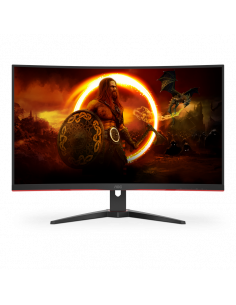 31,5" Monitor Gaming AOC C32G2ZE/BK, VA 1920x1080 FHD, Negru | Roșu