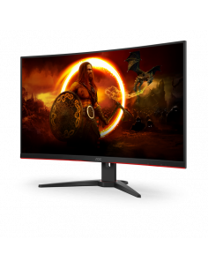 31,5" Игровой монитор AOC C32G2ZE/BK, VA 1920x1080 FHD, Черный | Красный 2