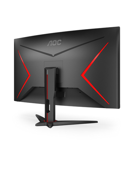 31,5" Игровой монитор AOC C32G2ZE/BK, VA 1920x1080 FHD, Черный | Красный
